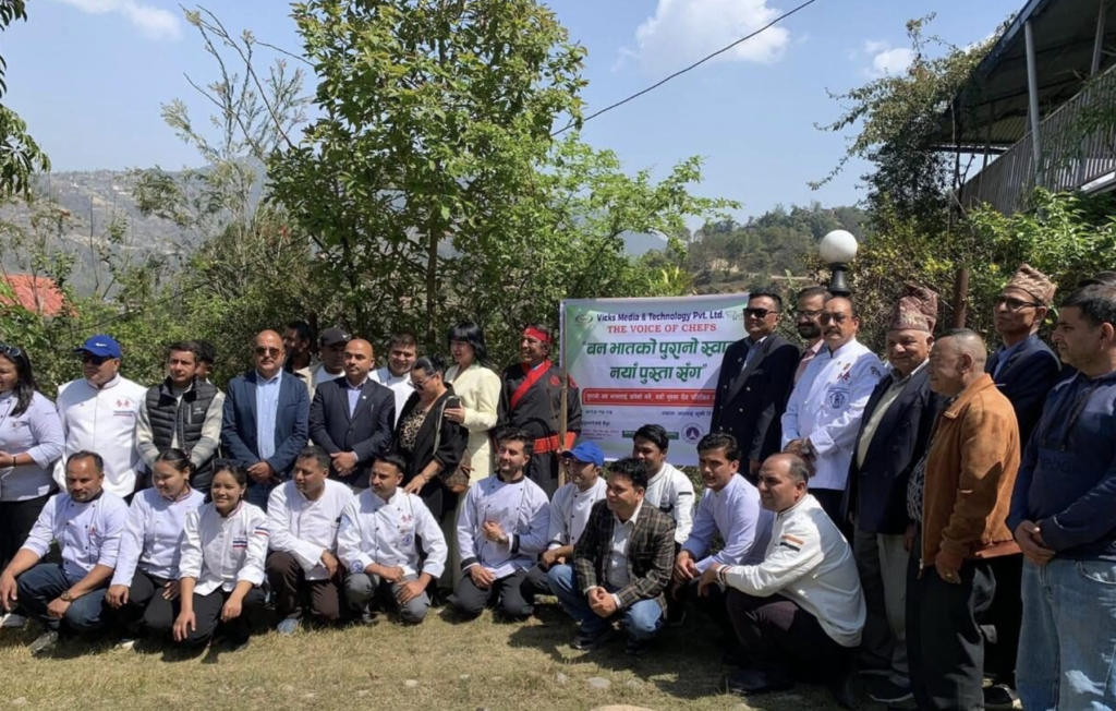 परम्परा जोगाउन बारीका पाटामा सेफहरूको ‘वनभात’-फोटो फिचर